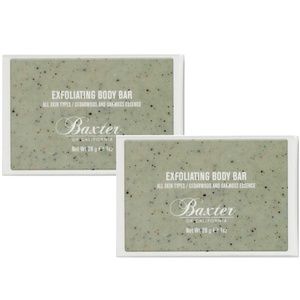 Baxter Exfoliating Body Bar Cedarwood OakMoss - lot of 2 Travel NEW BOX